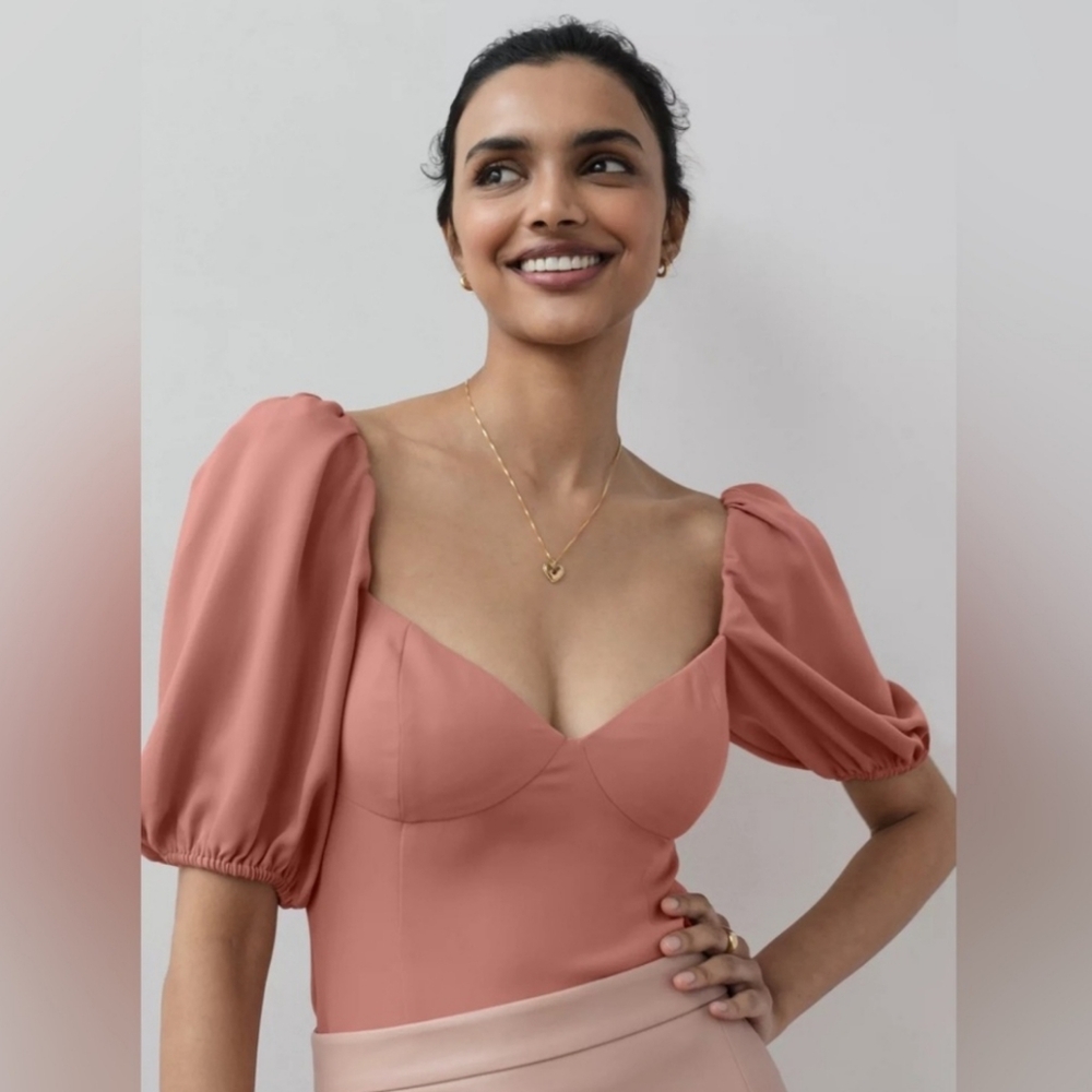 Aritzia Wilfred Novella Cropped Blouse